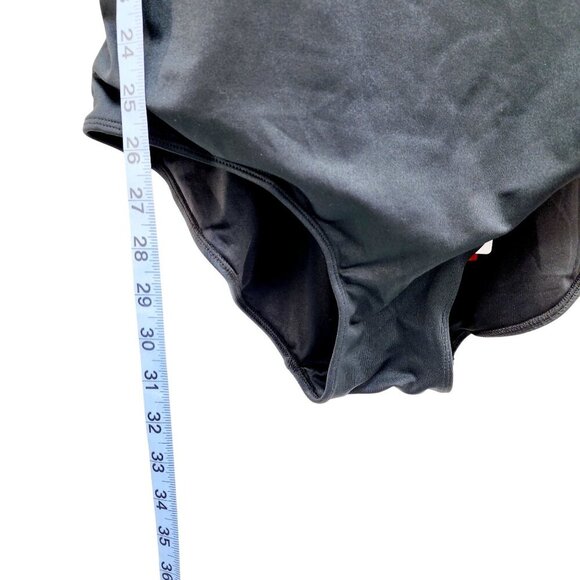 Baleaf Womens UPF 50 Black One-Piece Swimsuit Adjustable Straps Cross Back 2XL - Picture 6 of 11